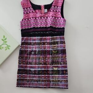 Handmade Charming Pink and Purple Kids Casual PDress